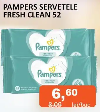 Unicarm PAMPERS SERVETELE FRESH CLEAN 52 Ofertă