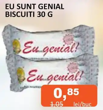 Unicarm EU SUNT GENIAL BISCUITI 30 G Ofertă