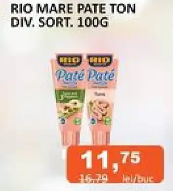Unicarm RIO MARE PATE TON DIV. SORT. 100G Ofertă