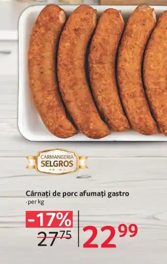 Cârnați de porc afumaţi gastro