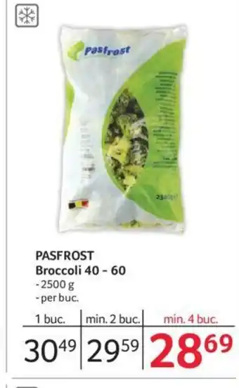 Selgros PASFROST Broccoli 40 - 60 Ofertă