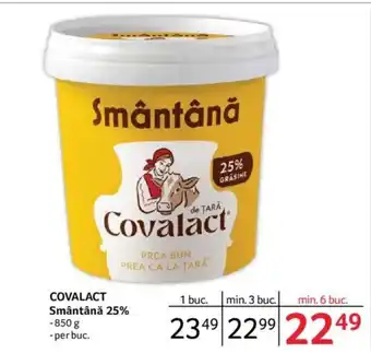 Selgros COVALACT Smântână 25% Ofertă