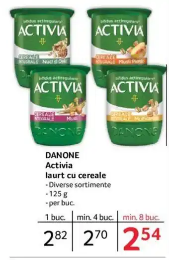 Selgros DANONE Activia laurt cu cereale Ofertă