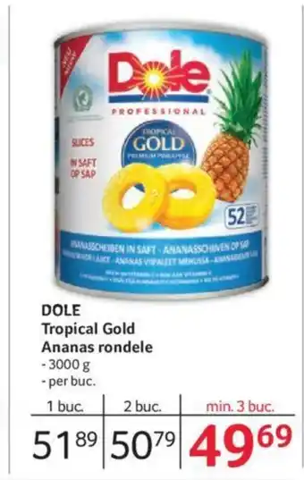 Selgros DOLE Tropical Gold Ananas rondele Ofertă