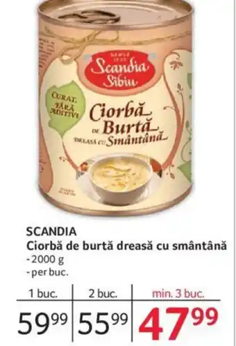 Selgros SCANDIA Ciorbă de burtă dreasă cu smântână Ofertă
