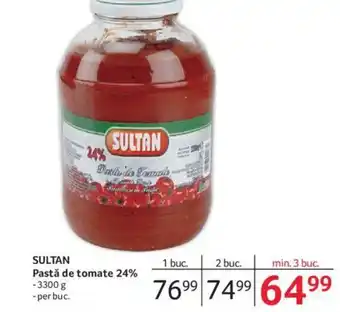 Selgros SULTAN Pastă de tomate 24% Ofertă