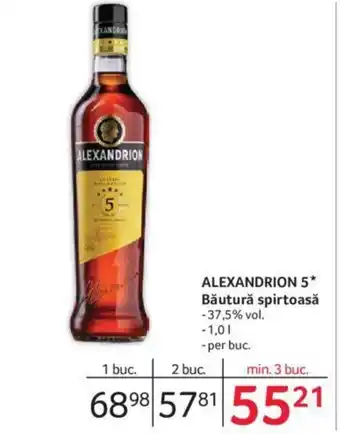 Selgros ALEXANDRION 5* Băutură spirtoasă Ofertă