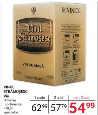 Selgros VINUL STRĂMOŞESC Vin Ofertă