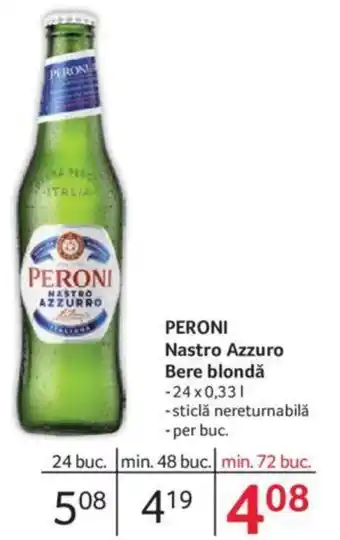 Selgros PERONI Nastro Azzuro Bere blondă Ofertă