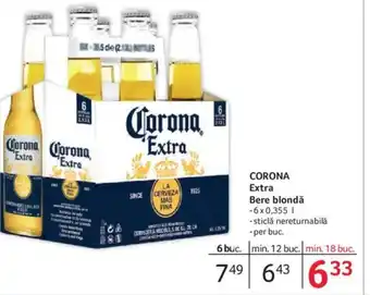Selgros CORONA Extra Bere blondă Ofertă