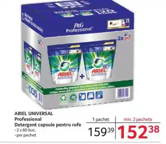 Selgros ARIEL UNIVERSAL Professional Detergent capsule pentru rufe Ofertă