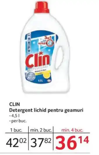 Selgros CLIN Detergent lichid pentru geamuri Ofertă