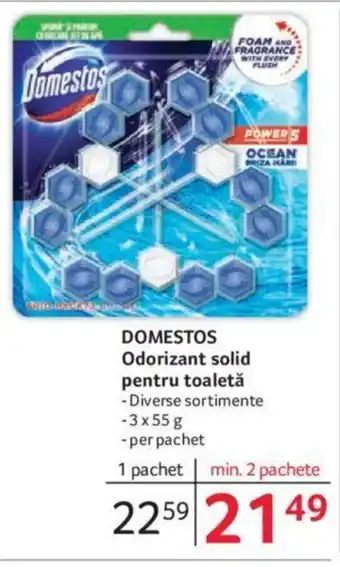 Selgros DOMESTOS Odorizant solid pentru toaletă Ofertă