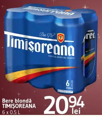 Supeco Bere blondă TIMIŞOREANA Ofertă