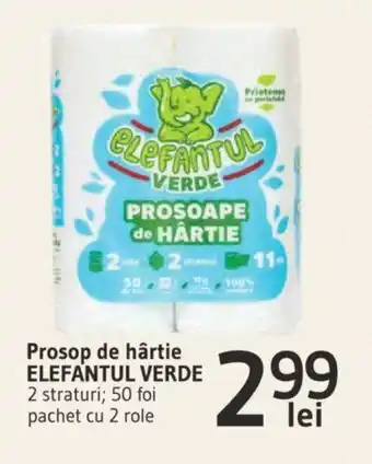 Supeco Prosop de hârtie ELEFANTUL VERDE Ofertă