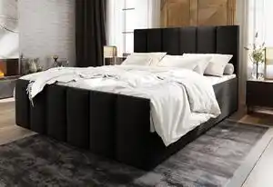 Favi Pat tapitat boxspring MAGO + topper, 180x200, sawana 14 Ofertă