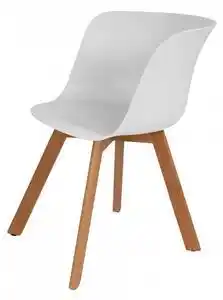 Favi Set 4 scaune Chris albe Ofertă