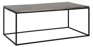 Favi Masuta de cafea dreptunghiulara din metal Lanson 47x120x65 cm neagra Ofertă