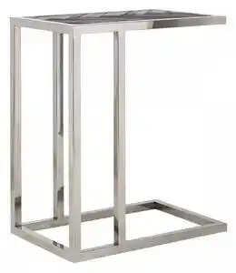 Favi Masuta de cafea dreptunghiulara din stejar si otel Blackbone 60x55x35 cm argintiu/negru Ofertă