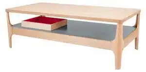 Favi Masuta de cafea dreptunghiulara din lemn Addison 120x60x40 cm gri Ofertă