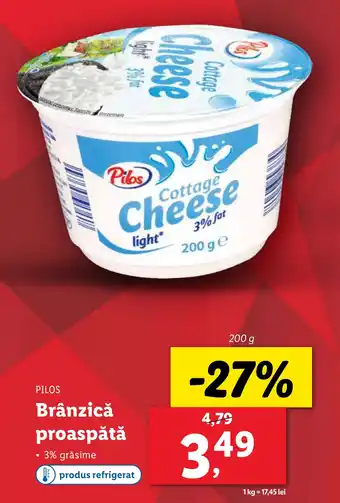 Lidl PILOS Brânzică proaspătă Ofertă