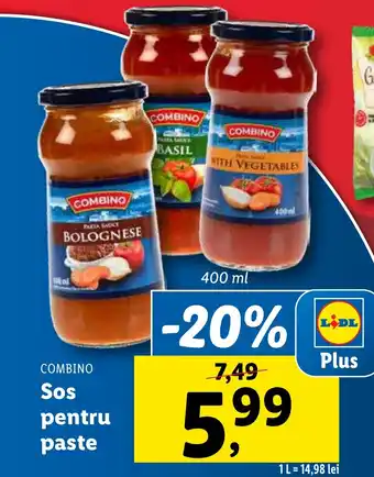 Lidl COMBINO Sos pentru paste Ofertă