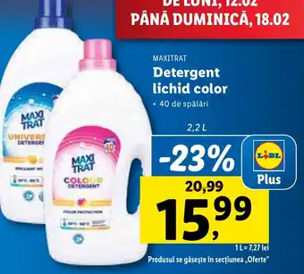 Lidl MAXITRAT Detergent lichid color Ofertă