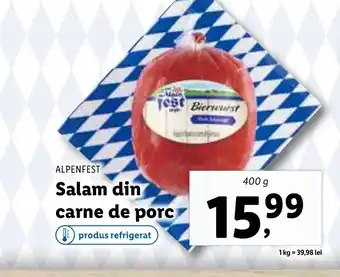 Lidl ALPENFEST Salam din carne de porc Ofertă
