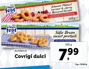 Lidl ALPENFEST Covrigi dulci Ofertă