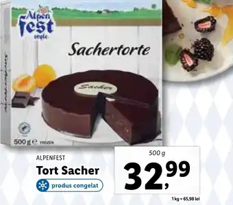 Lidl ALPENFEST Tort Sacher Ofertă