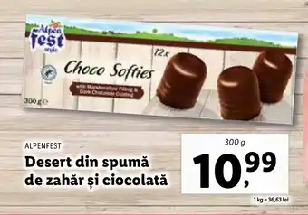 Lidl ALPENFEST Desert din spumă de zahăr și ciocolată Ofertă
