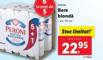Lidl PERONI Bere blondă Ofertă