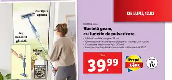 Lidl LIVARNO home Racletă geam, cu funcţie de pulverizare Ofertă