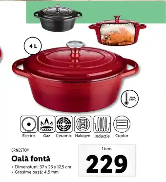 Lidl ERNESTOⓇ Oală fontă Ofertă