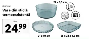Lidl ERNESTOⓇ Vase din sticlă termorezistentă Ofertă