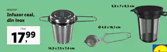 Lidl ERNESTOⓇ Infuzor ceai, din inox Ofertă