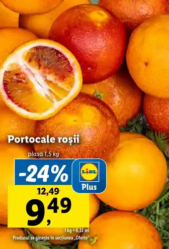 Lidl Portocale roșii Ofertă