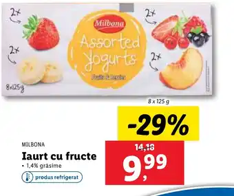 Lidl MILBONA Iaurt cu fructe Ofertă