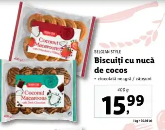 Lidl BELGIAN STYLE Biscuiți cu nucă de cocos Ofertă