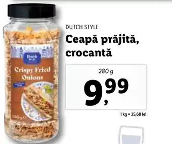 Lidl DUTCH STYLE Ceapă prăjită, crocantă Ofertă