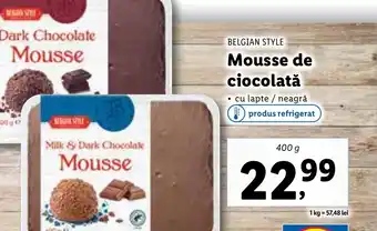 Lidl BELGIAN STYLE Mousse de ciocolată Ofertă