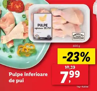 Lidl Pulpe inferioare de pui Ofertă