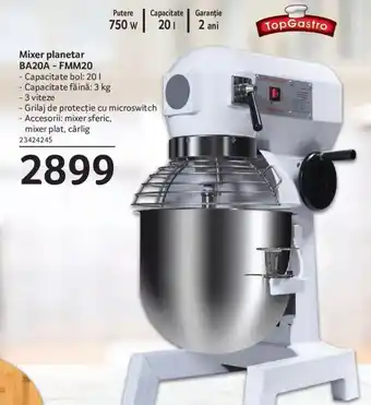 Selgros Mixer planetar BA20A - FMM20 Ofertă