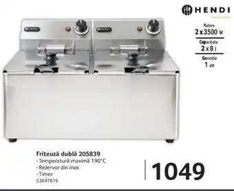 Selgros Friteuză dublă 205839 Ofertă