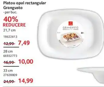 Platou opal rectangular Grangusto