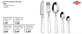Selgros Linia de tacâmuri din inox Mito Ofertă