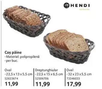 Selgros Coş pâine Ofertă