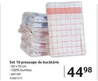 Selgros Set 10 prosoape de bucătărie Ofertă