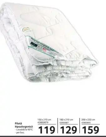 Selgros Pilotă hipoalergenică Ofertă