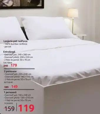 Selgros Lenjerie pat ranforce Ofertă